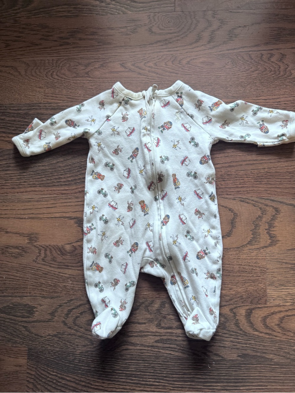Ralph Lauren Polo Bear Cotton Footed Coverall - Boy Newborn